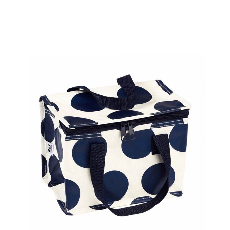 Sac à Lunch Isotherme 21cm Spotlight Bleu Marine Sur Blanc