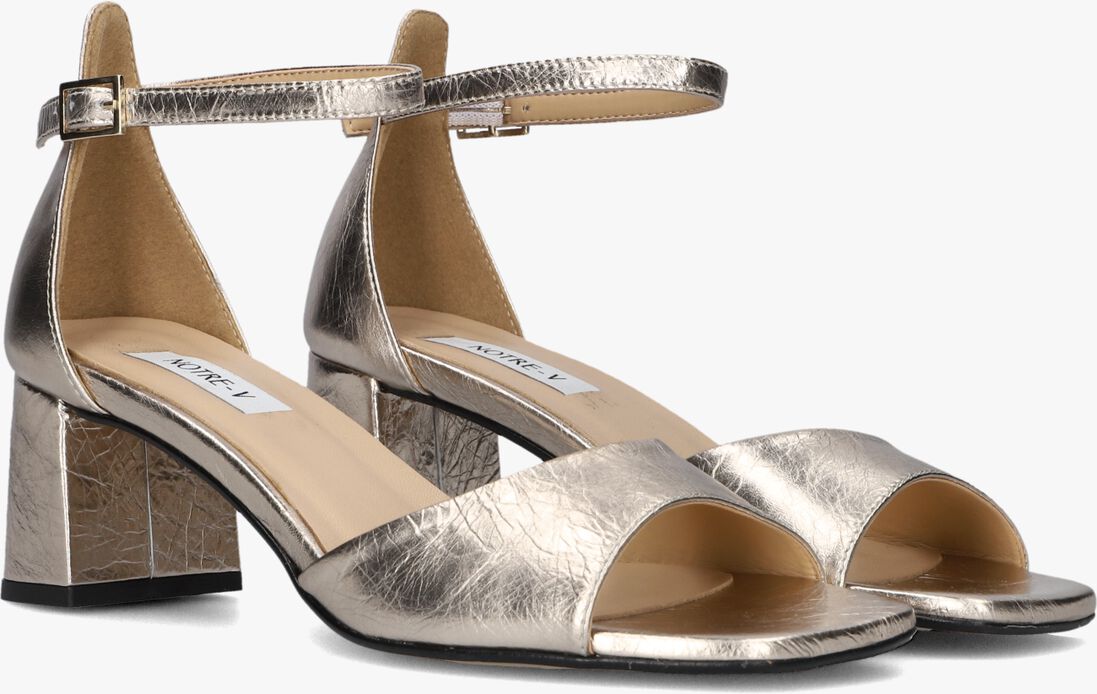 gouden notre-v sandalen met hak 46654