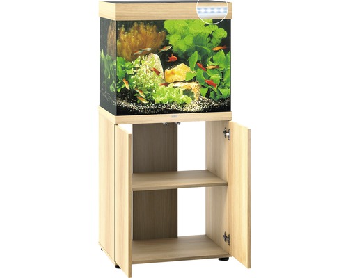 JUWEL Lido 120 SBX aquariumcombinatie met ledverlichting, verwarming, filter en lichte houten kast