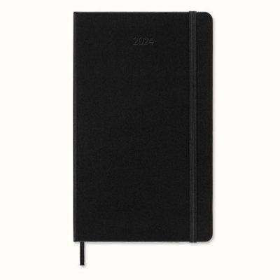 Black Large Wkly Hard 12M Diary 2024 (Diary)