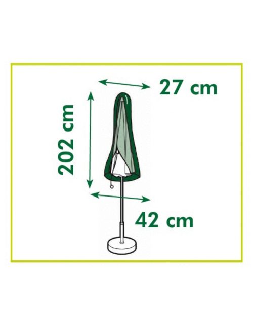 Nature Hoes Voor Parasol - Tuinmeubelen - 202x27\/42 cm Grijs