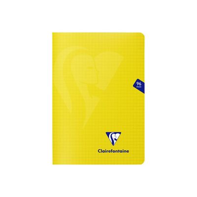 Clairefontaine Mimesys - Carnet polypro 15 x 21 cm - 96 pages - petits carreaux (5x5 mm) - disponible dans différentes couleurs