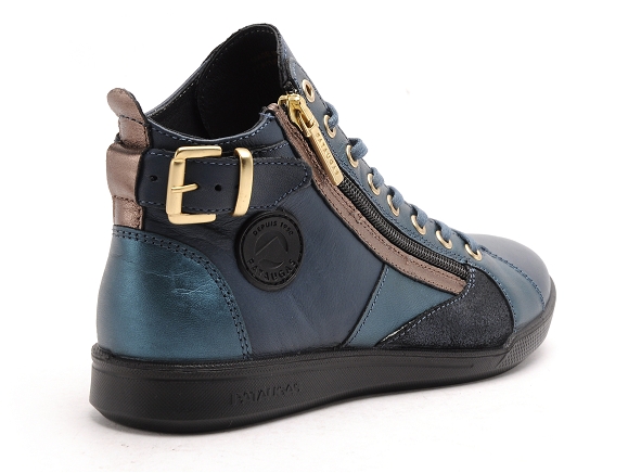 Pataugas boots bottine plates femme palme mix f4h bleu