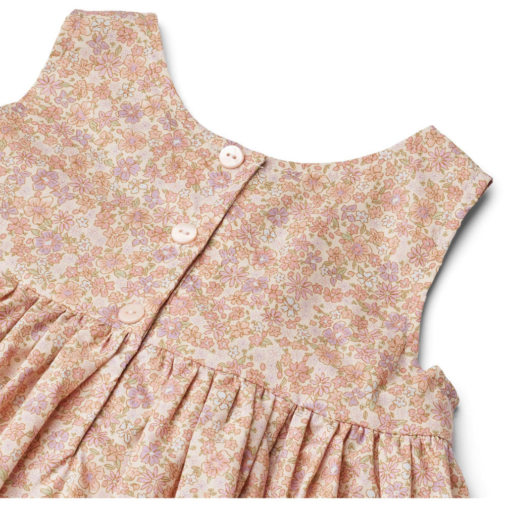 Køb Wheat Lilac Flowers Pinafore Wrinkles Kjole Sienna