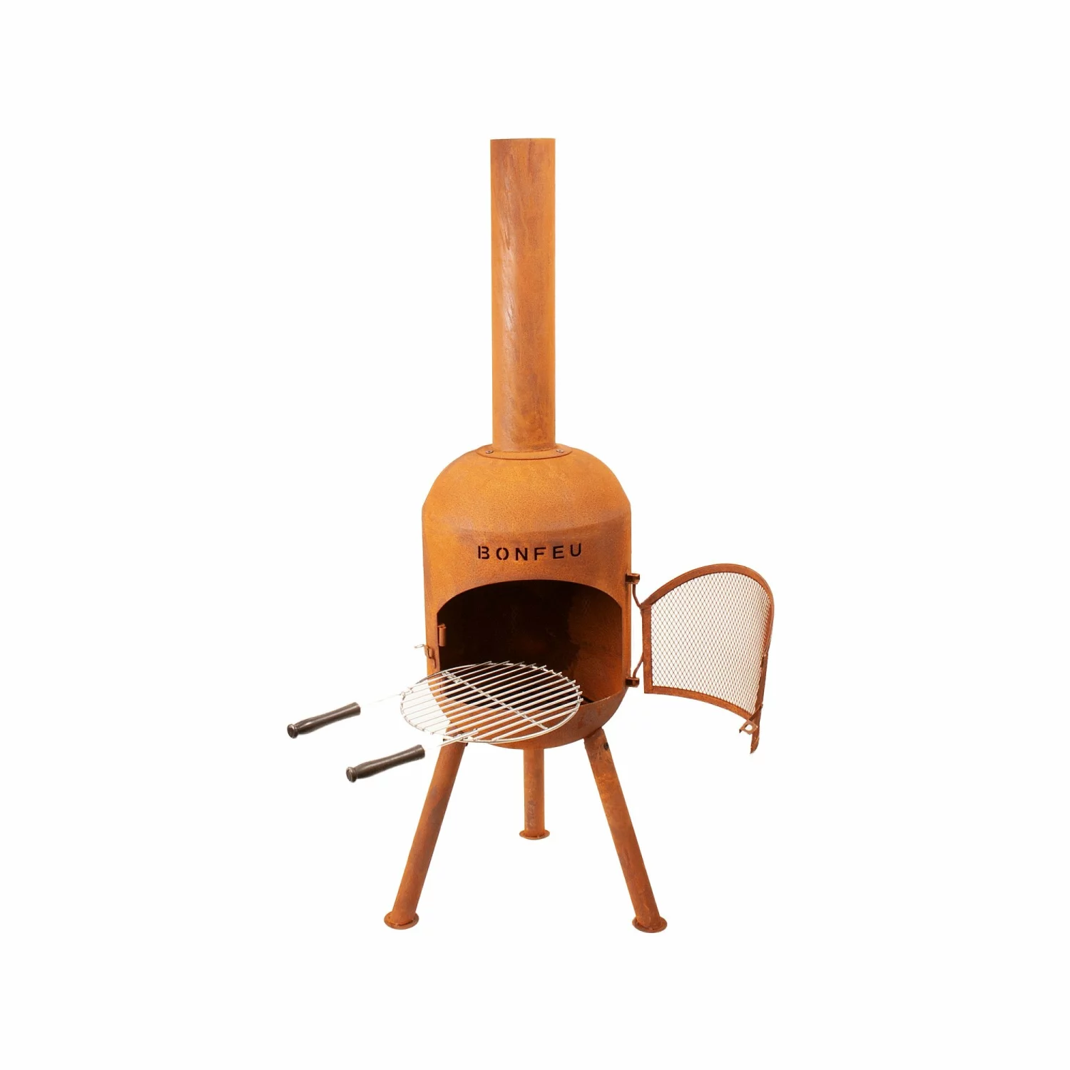 BonFeu 3401R BonSolo Kachel voor buiten - Roest - 126cm - 34cm