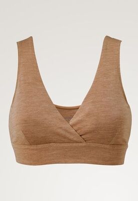 Boob Merino Ull-bh, Brown Melange