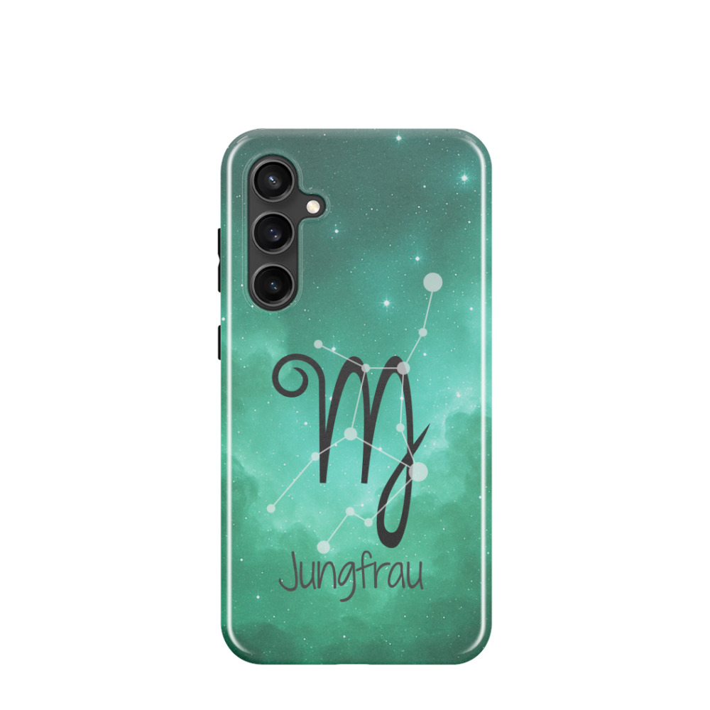Samsung Galaxy S23 FE Hybrid (Kunststoff / Gummi) Hülle Jungfrau 2 - Grün