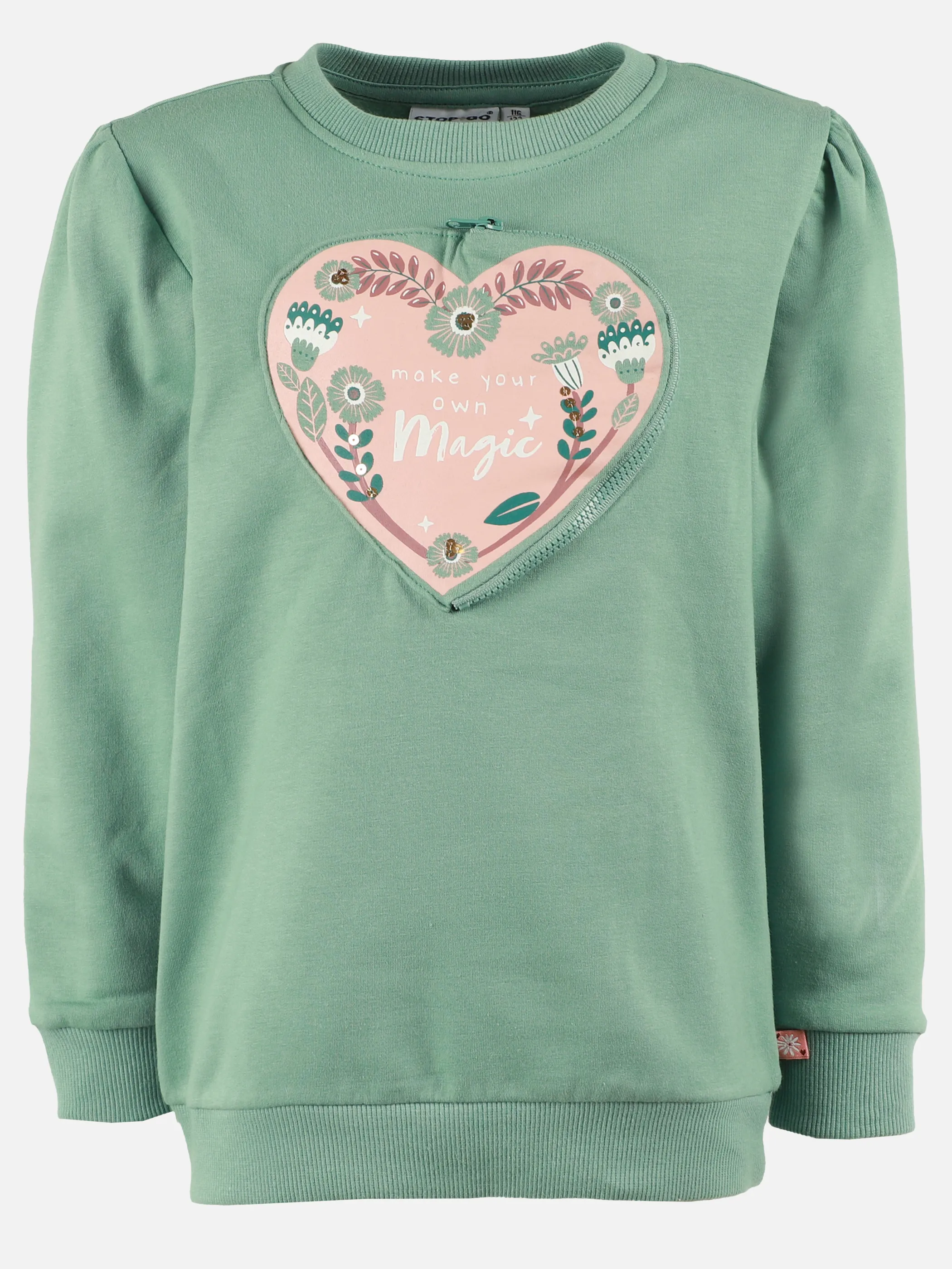 Mädchen Sweatshirt mit Frontbild und Pocket