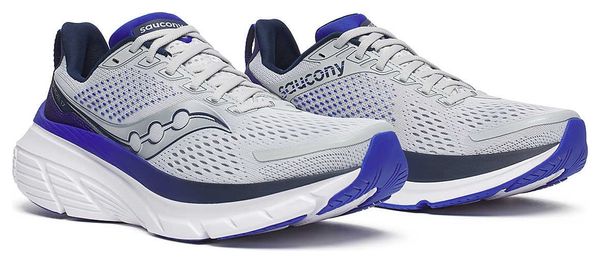 Chaussures Running Saucony Guide 17 Gris/Bleu Homme