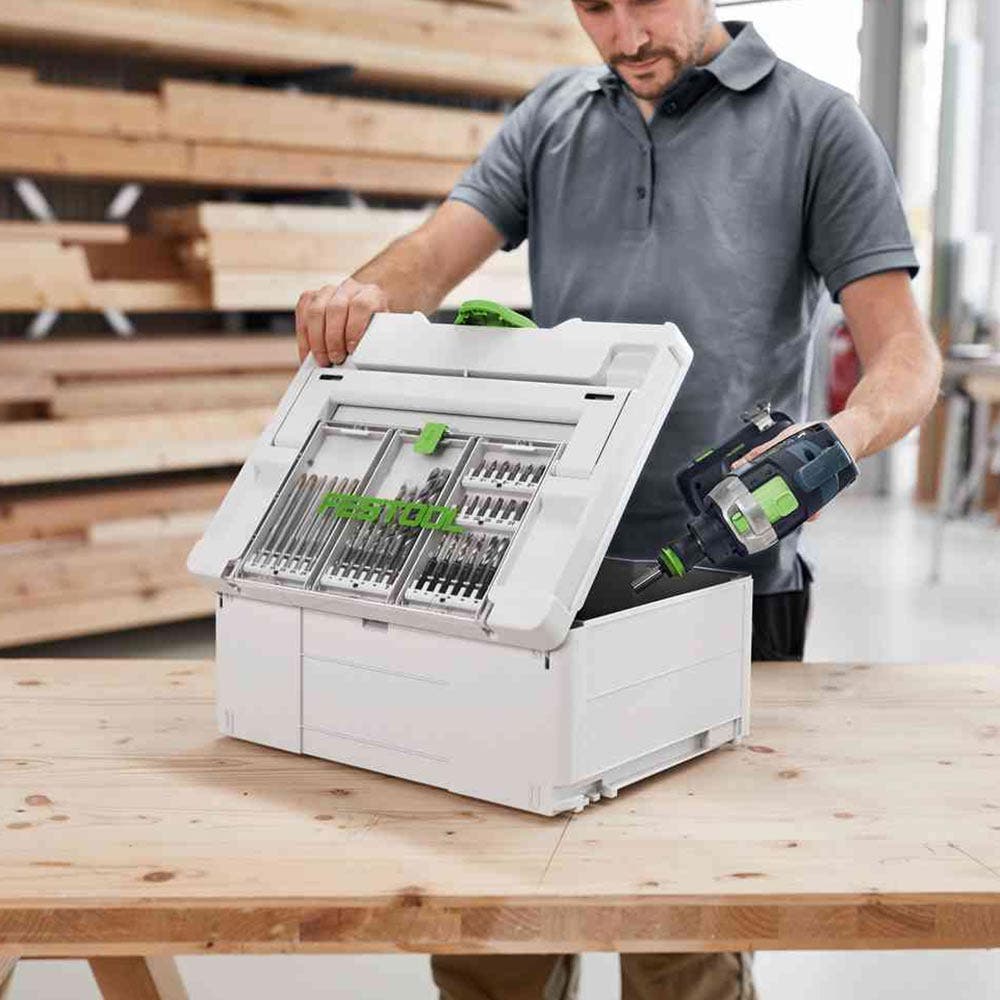 FESTOOL Systainer3 SYS 3 Médio 237mm x 396mm com Tampa de Armazenamento 577348
