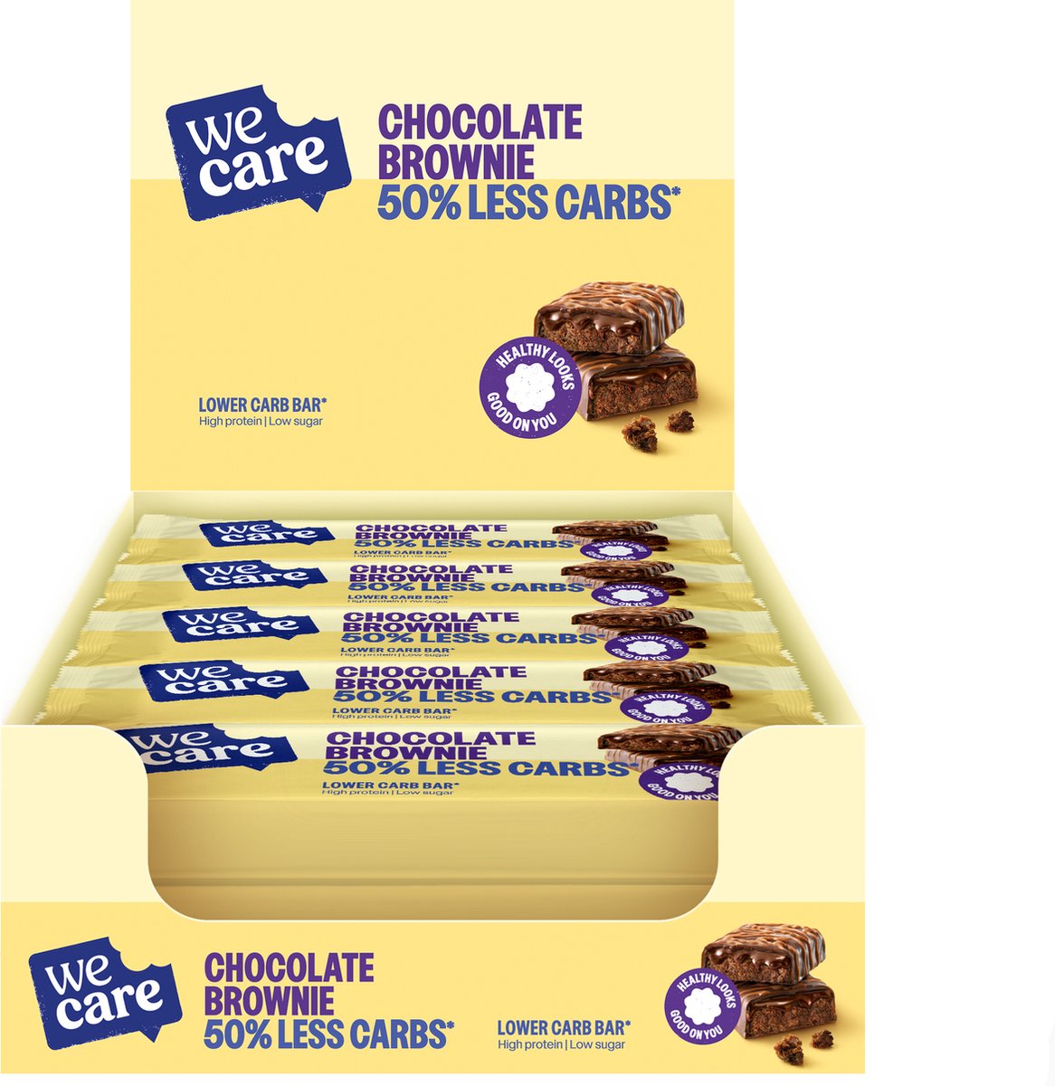 Wecare Bar Chocolate Brownie (15 X 60 gr)