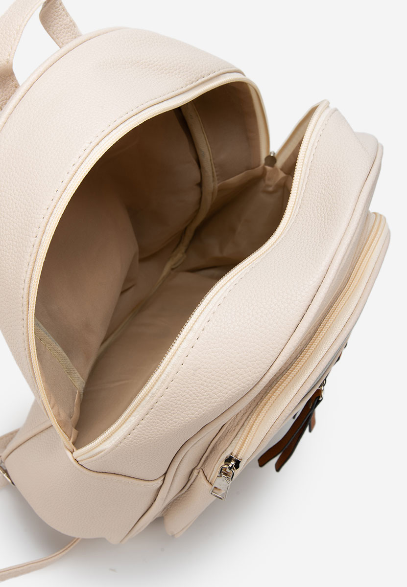 Sac à dos pour femme beige Nassea V2