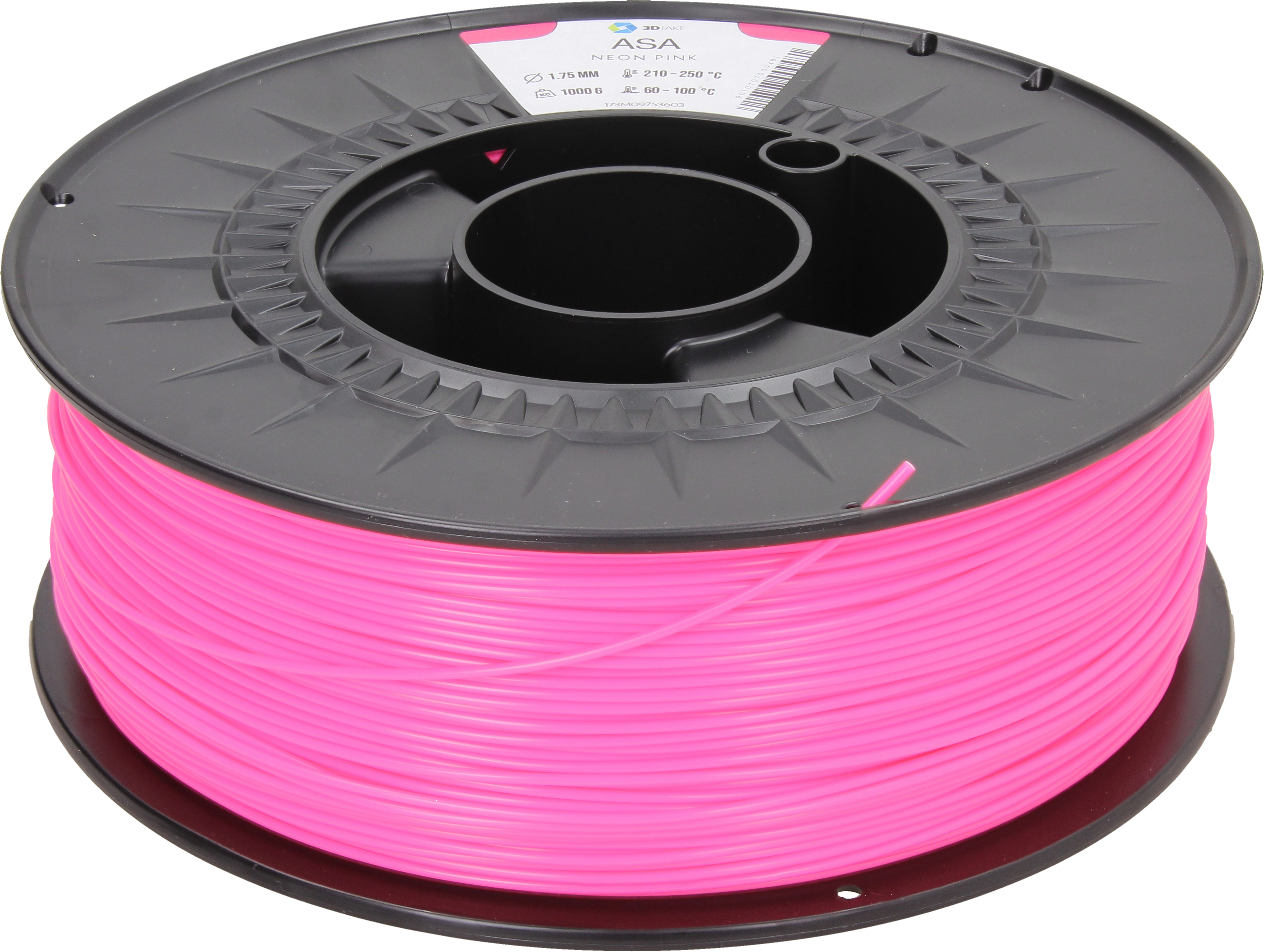 3DJAKE  ASA Neon Pink, 1,75 mm / 1000 g    Witterungs- und UV-beständiges ASA Filament in Neon Pink
