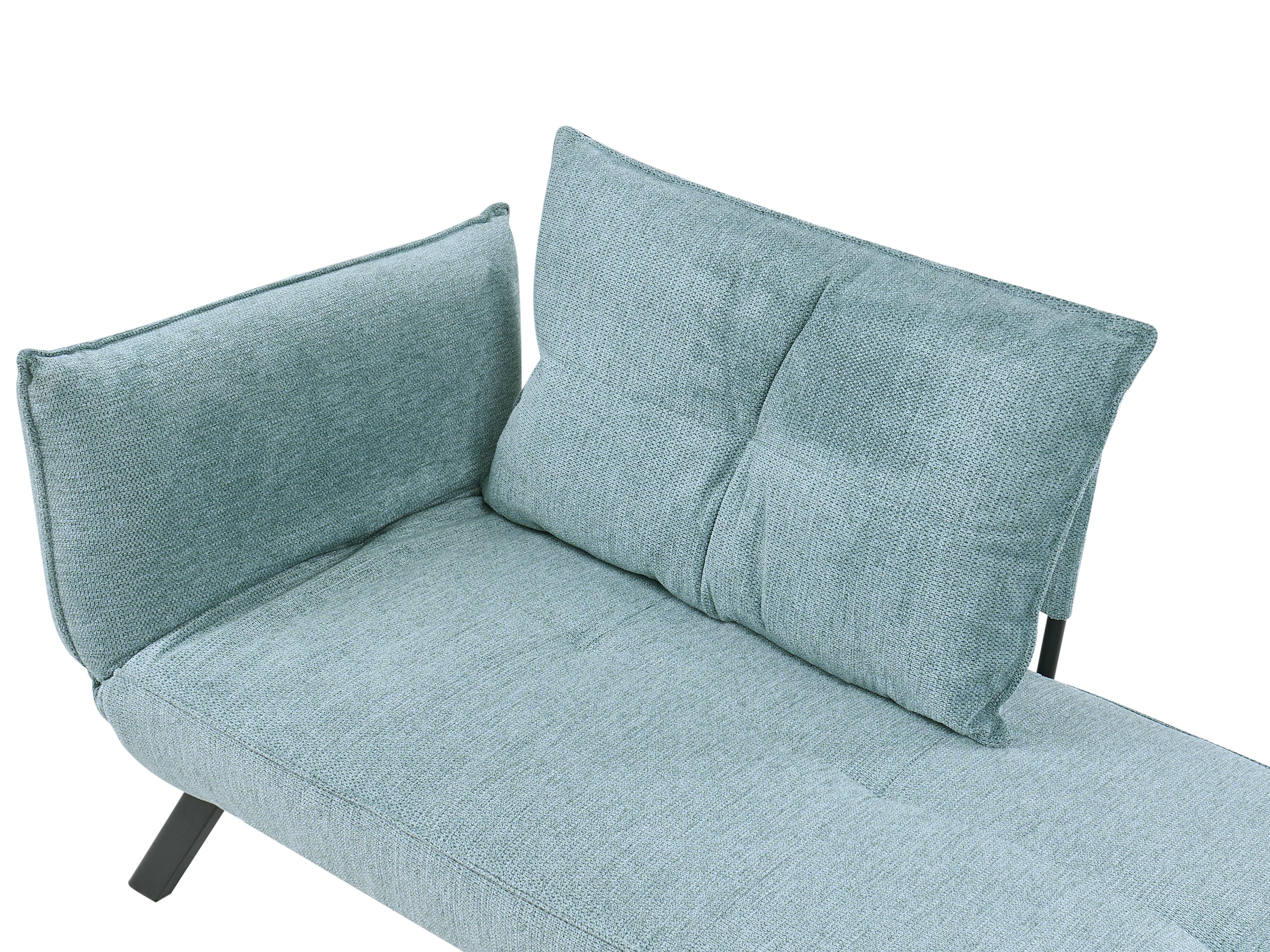 Linkszijdige chaise longue ROCAMADOUR Stof Lichtblauw