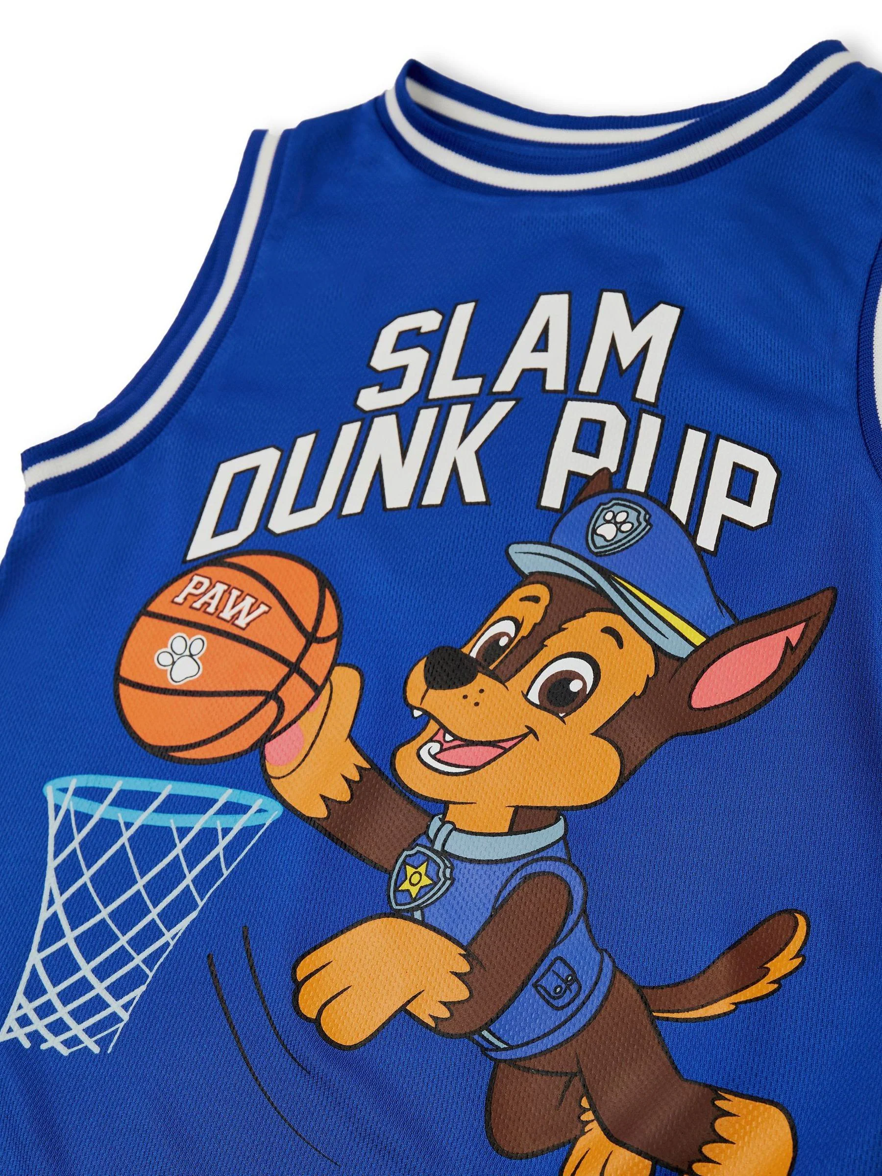 Blauw - Vanilla Underground Paw Patrol Kids Marshall 2 Piece Basketball Set