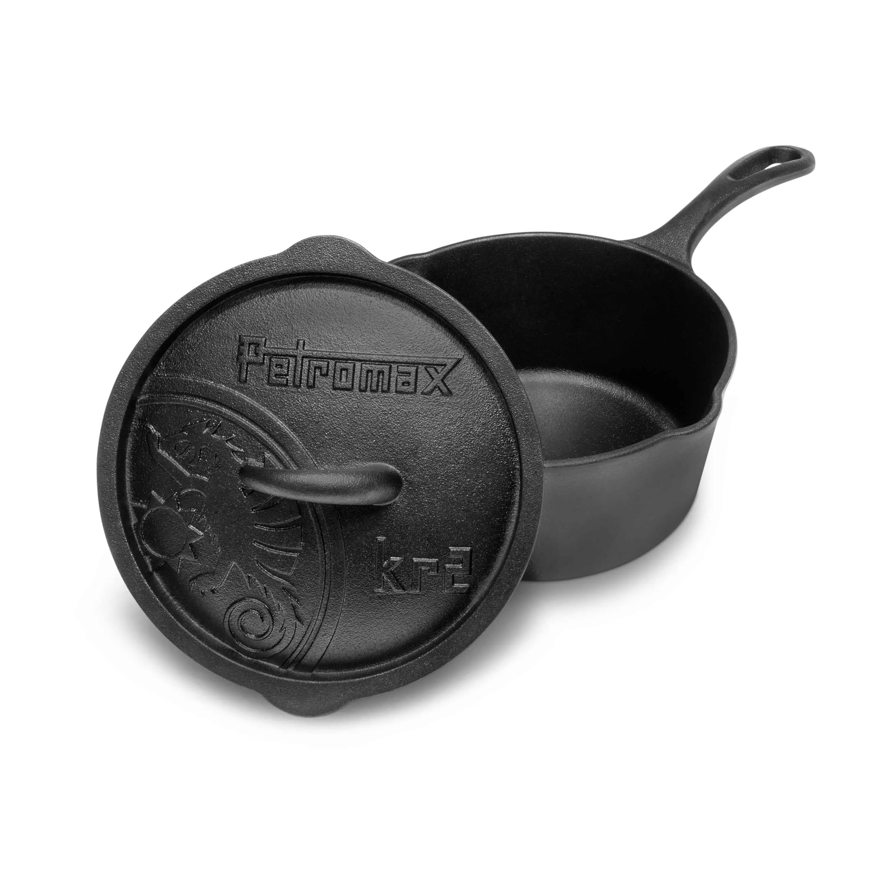 Petromax -  Petromax Kasserolle kr2 Gusseisen mit Deckel schwarz