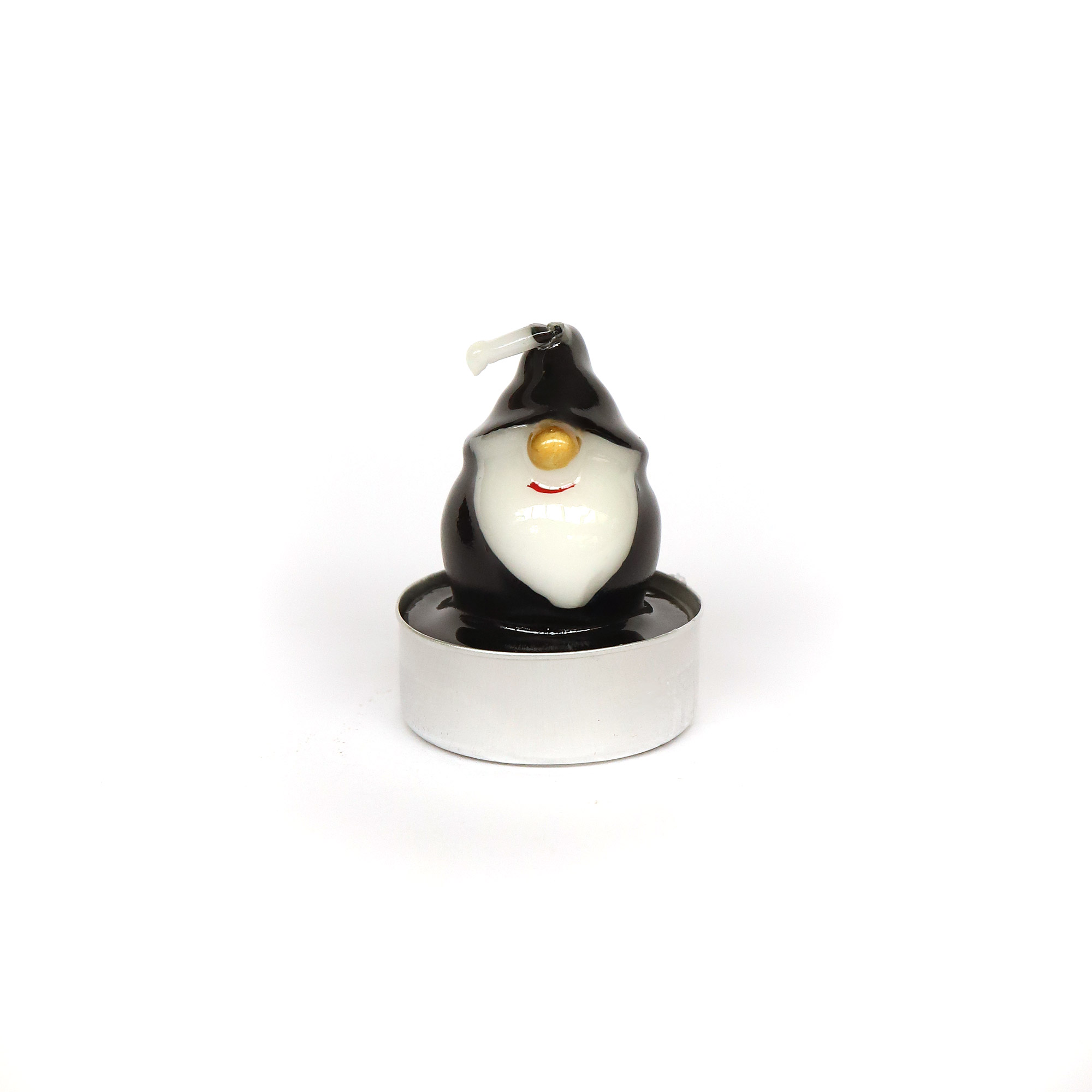 Kerze 'Wichtel' schwarz, H 6 cm, Ø 3,8 cm von fischer's lagerhaus