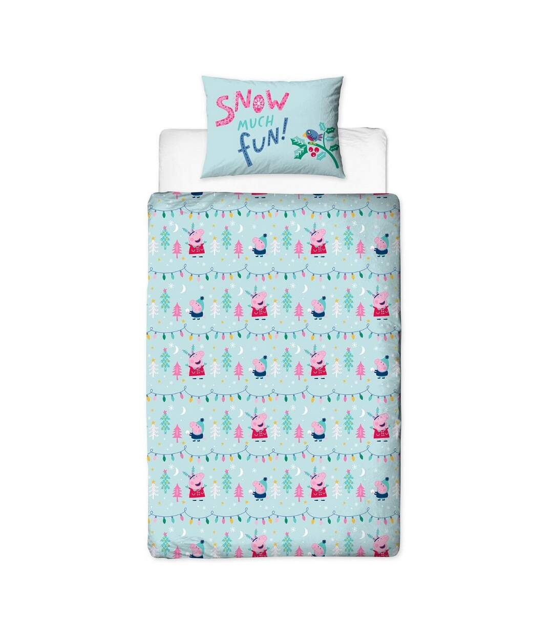 Peppa Pig - Parure de lit (Bleu / Bleu) - UTAG1127