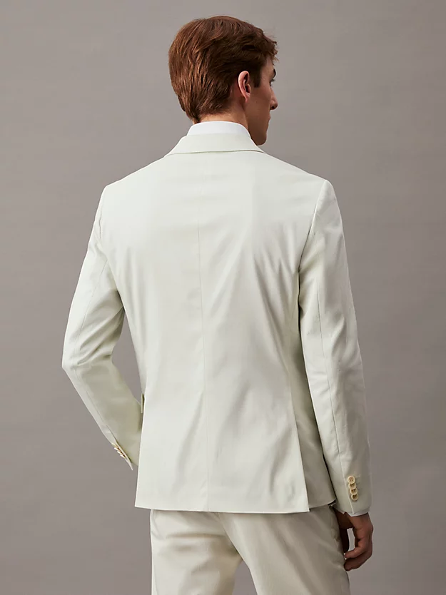 Blazer slim fit em cetim elástico