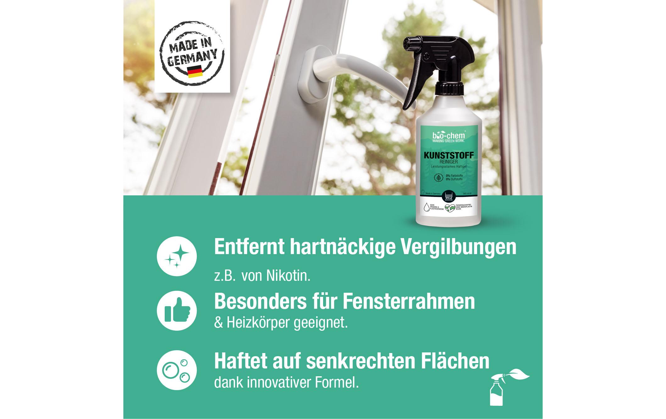 Kunststoffreiniger 500 mlKraftvoller Reiniger für alle Kunststoffoberflächen