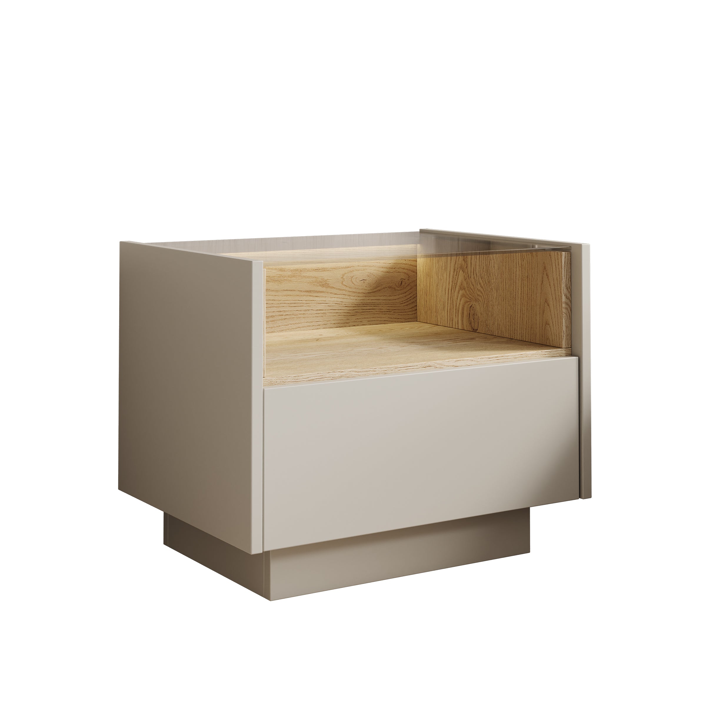 Heath - Nachtkastje - Beige - 53x40x43 cm