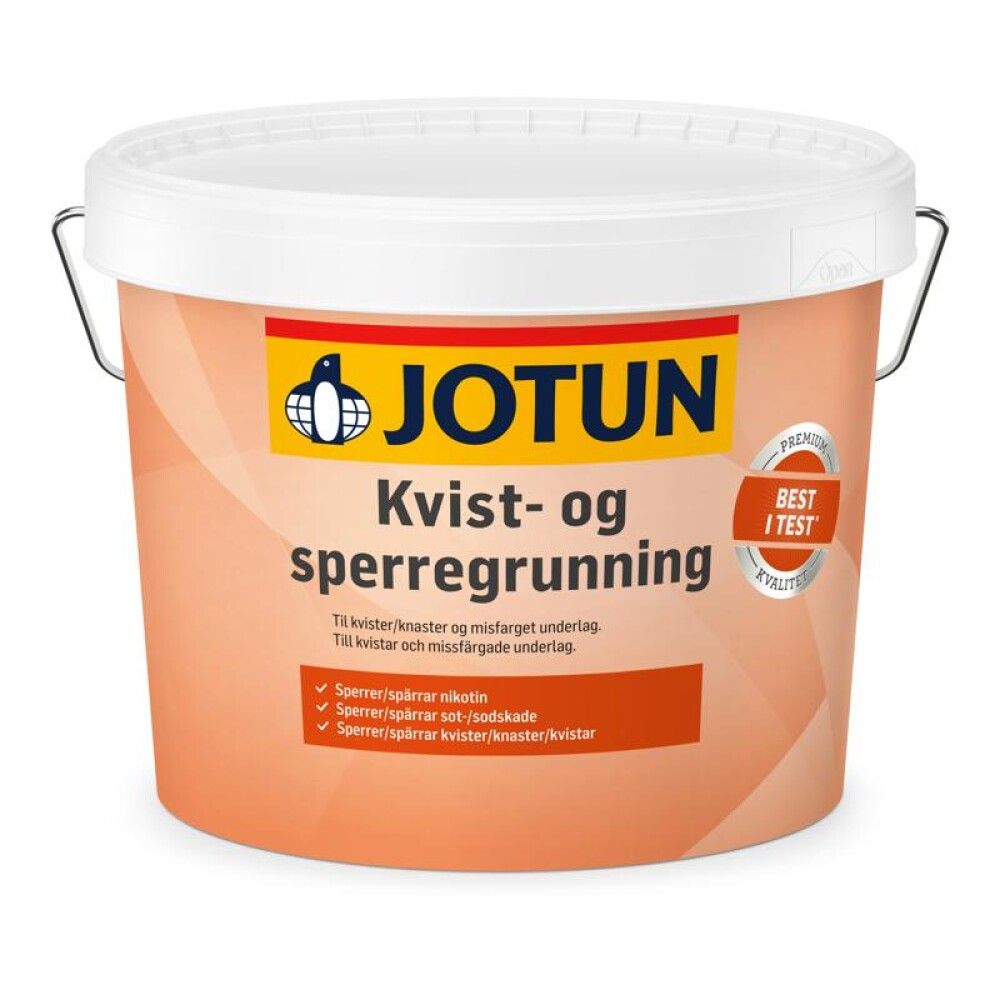 KVIST-& SPERREGRUNNING JOTUN HVIT 2,7L