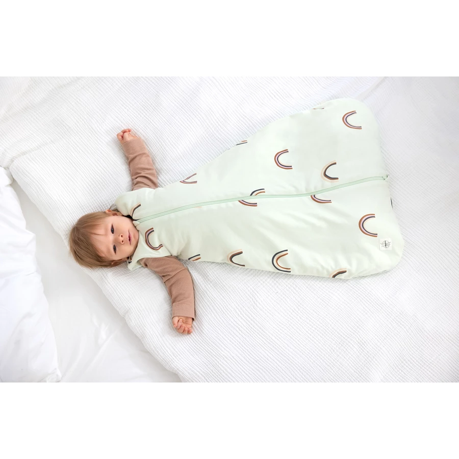 LÄSSIG Babyschlafsack Regenbogen mint