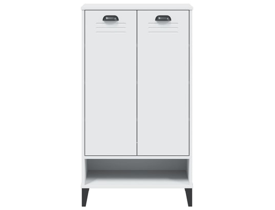 VIDAXL - Armoire à chaussures viken blanc bois de pin solide