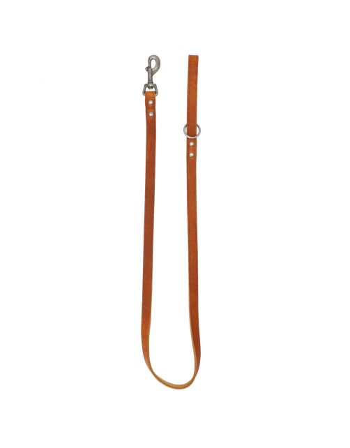 Adori Looplijn Vetleder Met Print - Hondenriem - 130x1.8 cm Cognac M\/L