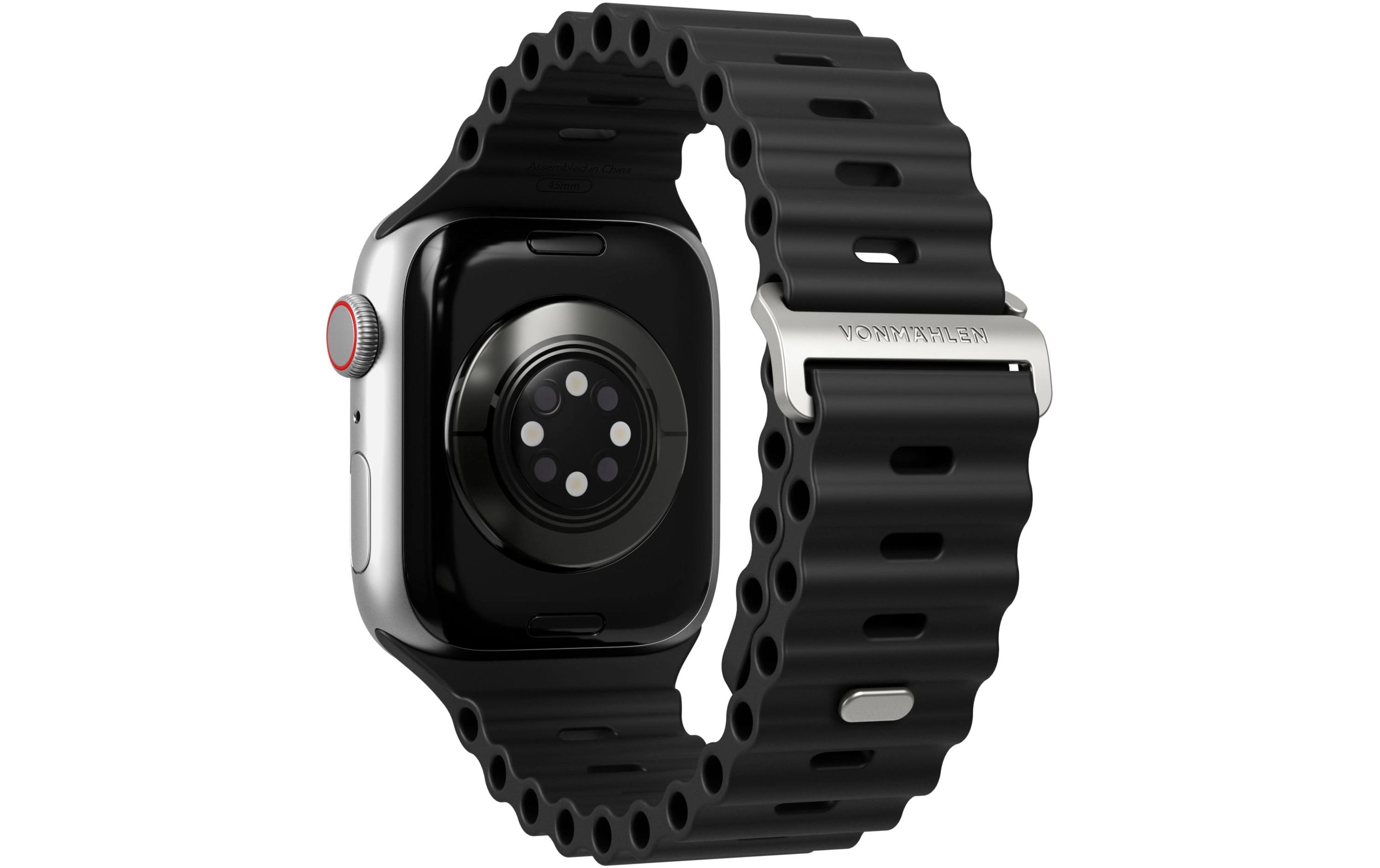 Wave Band 2 Apple Watch 42/44/45/49 mm BlackArmband für Apple Watch 42/44/45/49 mm