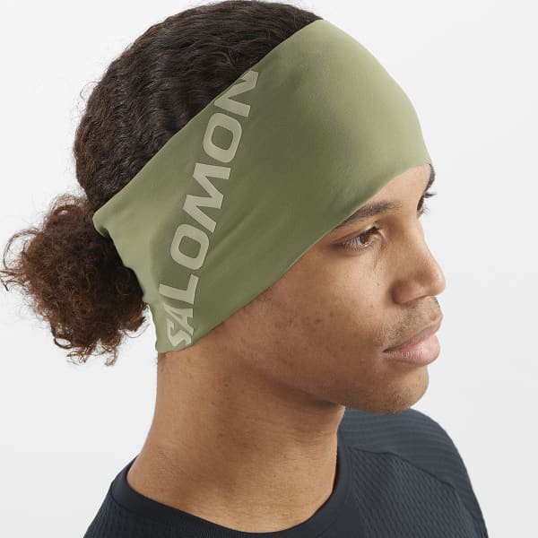 Bandeau ski de fond SALOMON RS PRO HEADBAND DEEP LICHEN GREEN