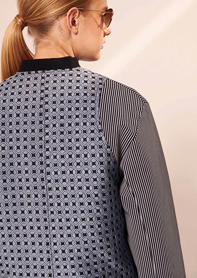 Veste Valeskableue en jacquard
