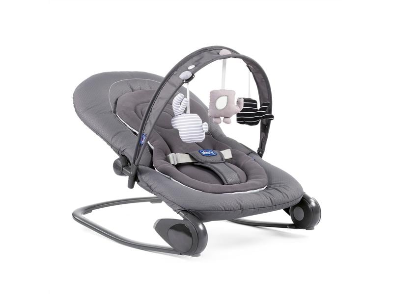 Chicco Babywippe Hooplà Moon Grey Schaukelwippe für die ersten Monate