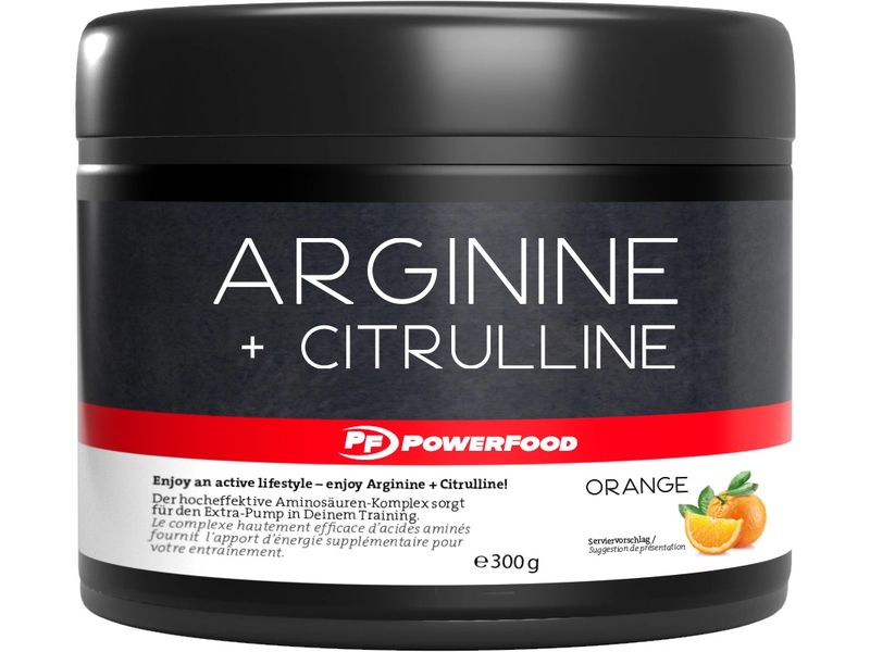 PowerFood One Pulver One Arginine   Citrulline Orange 300 g Pre-Workout Booster