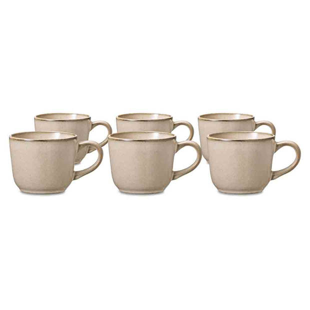Blokker mok Vancouver - crème - 250ml - 6 stuks