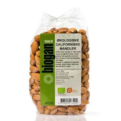 Biogan Mandler californiske Ø - 400 g