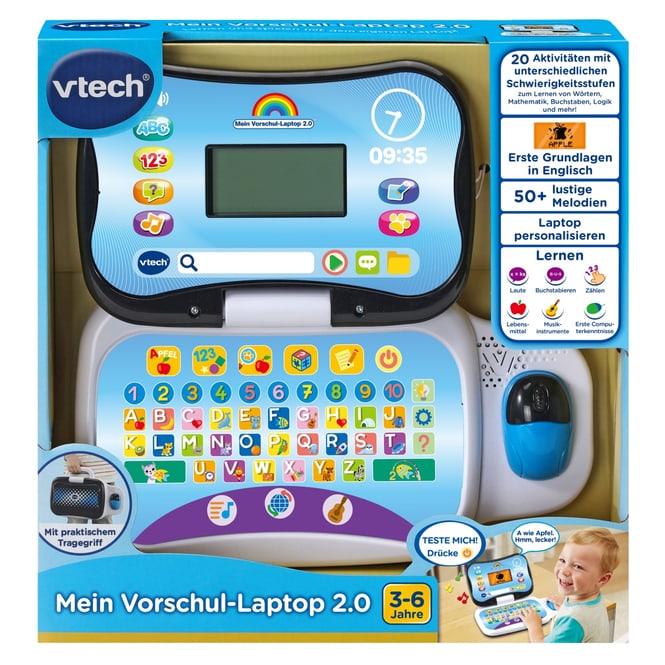 VTech - Mein Vorschul-Laptop 2.0 - blau