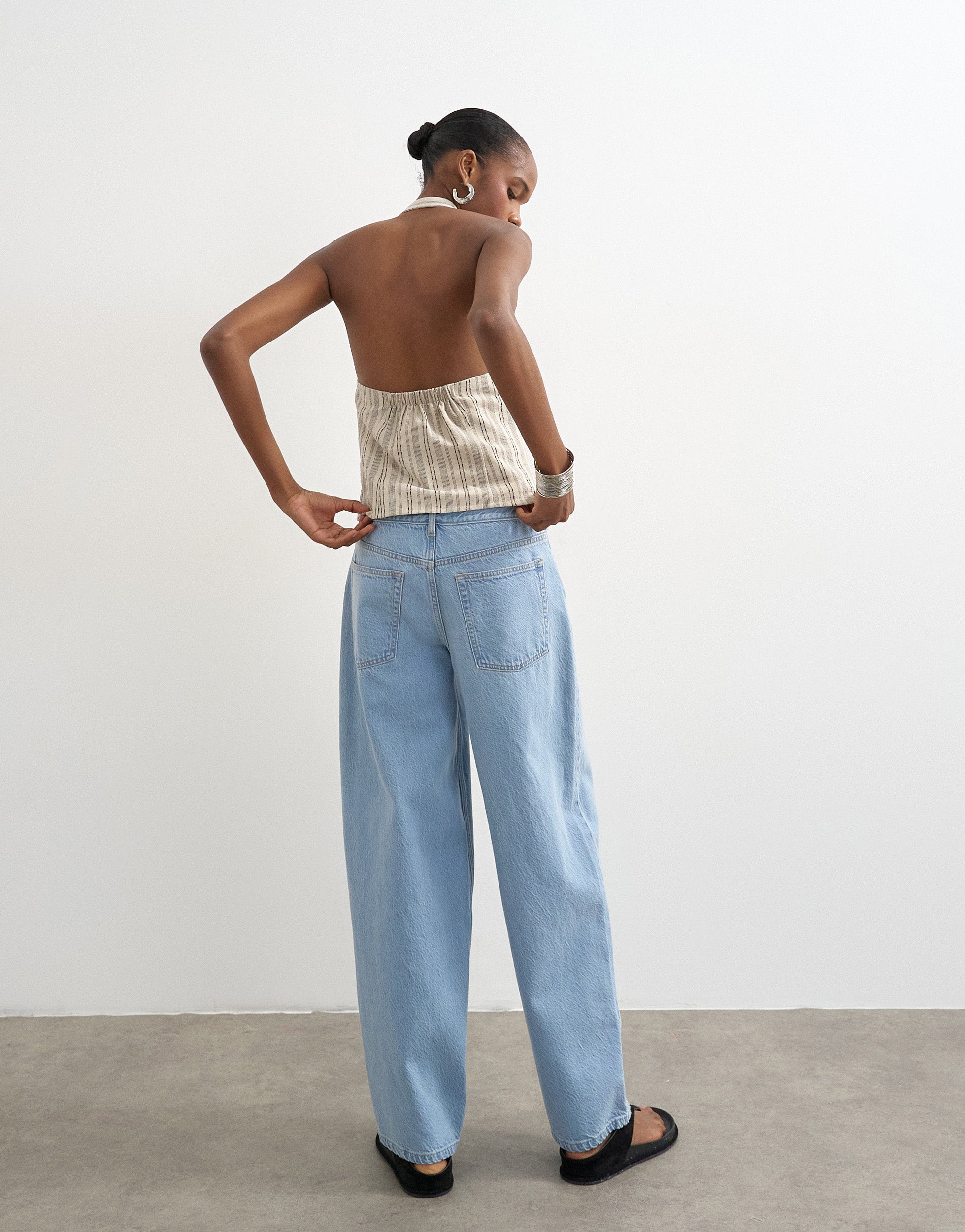 TSLOWRIE Low rise Baggy fit Jeans