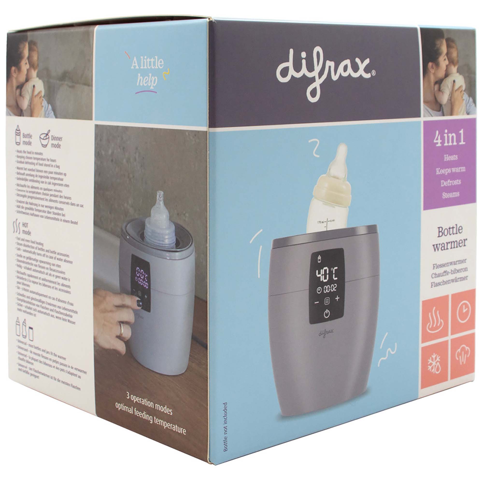 Difrax flessenwarmer 4 in 1