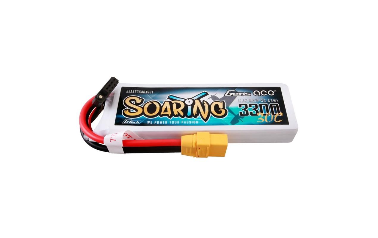 RC-Akku LiPo 3300 mAh 11.1 V 30C Soaring, G-Tech3S LiPo Akku mit XT90 Stecker
