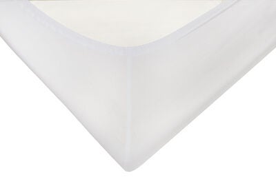 BabyMatex Satin Stretch-Laken, 90x200, Hvit