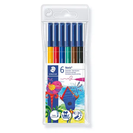 STAEDTLER® Noris Club Fasermaler, 6 Stück
