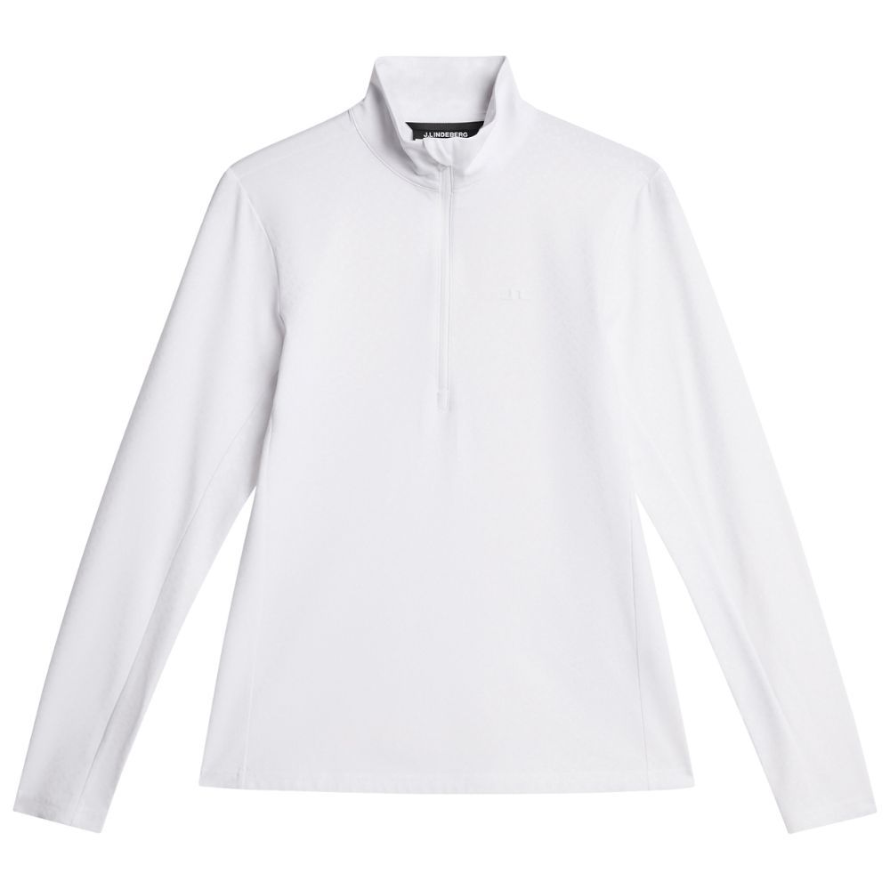 Lauryn Quarter Zip Midlayer Dame Hvit
