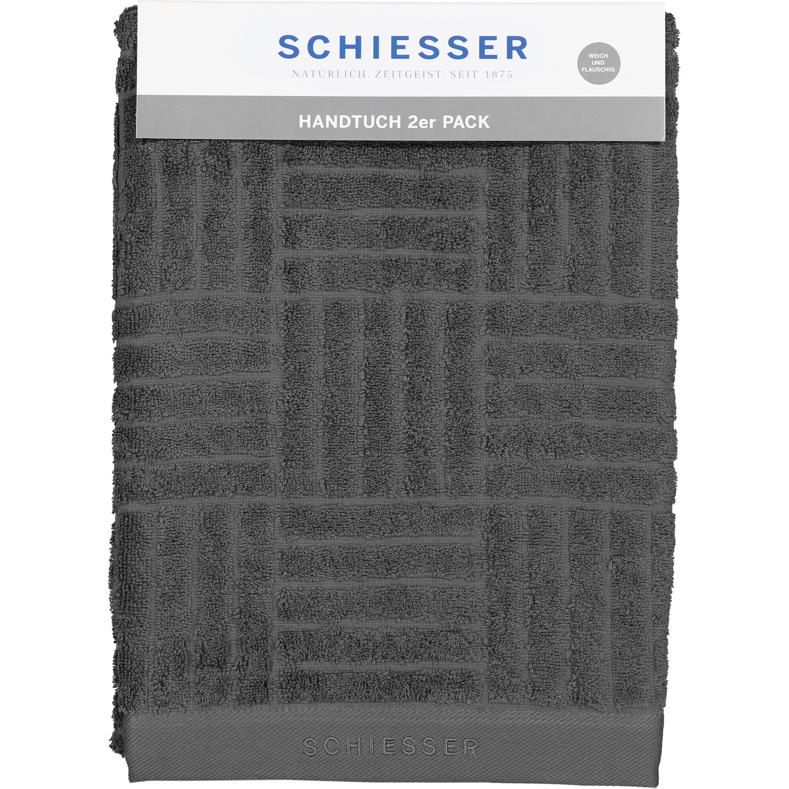 Schiesser Handtuch 2er 50x100cm