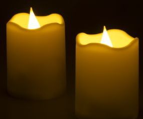 Lumineo - Led Kaars - Wit - Set van 6 - Oplaadbaar met 3D Vlameffect