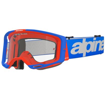 Masque cross Alpinestars VISION 8 WORDMARK 2025 - Bleu / Orange