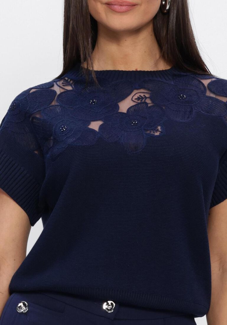 donkerblauwe caroline biss top 1213