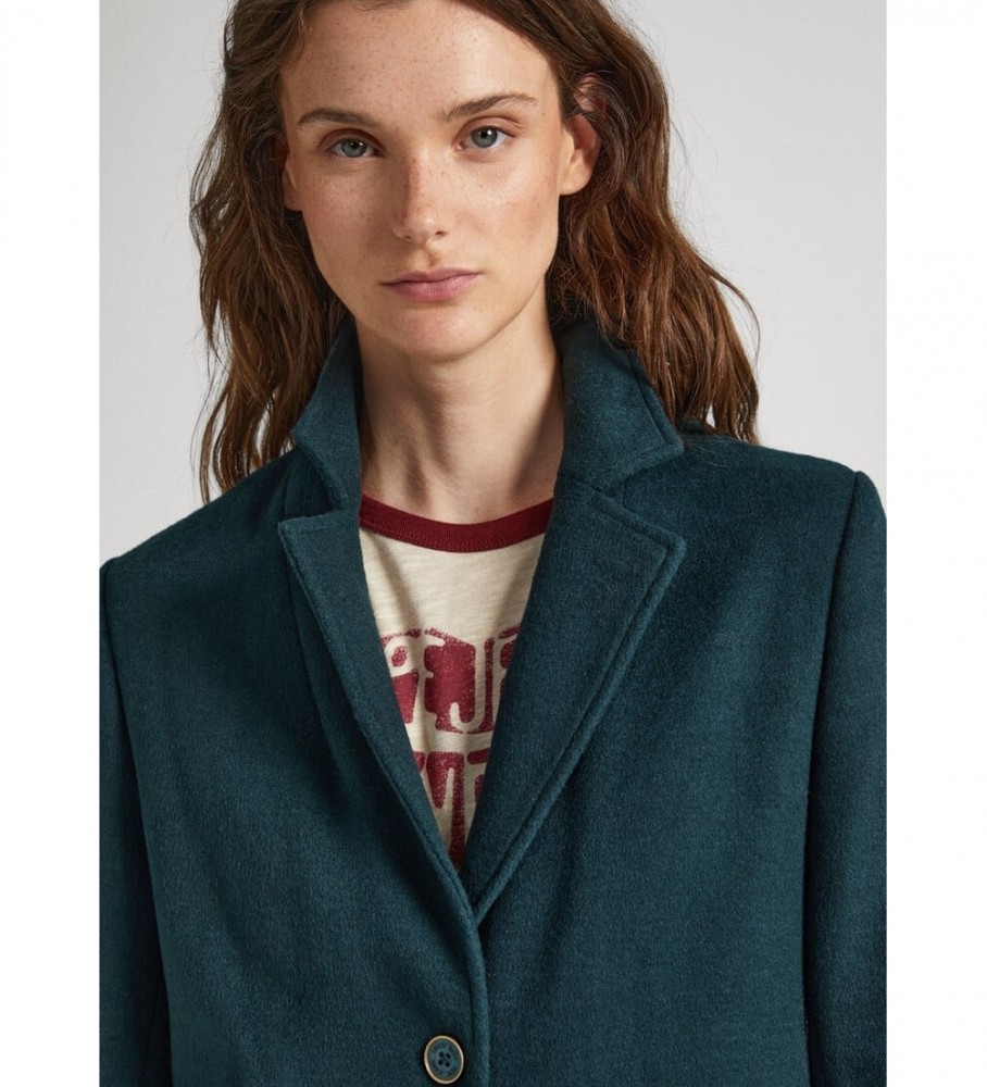 Casaco comprido Pepe Jeans Nica na cor verde
