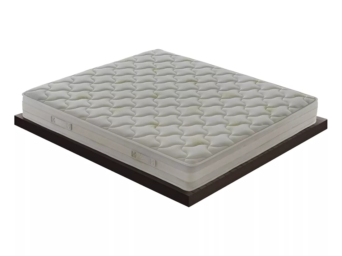 Matelas en Mousse Viscoélastique - 5 Cm De Mousse - 9 Zones De Confort - Hauteur 25 Cm 140x190 cm