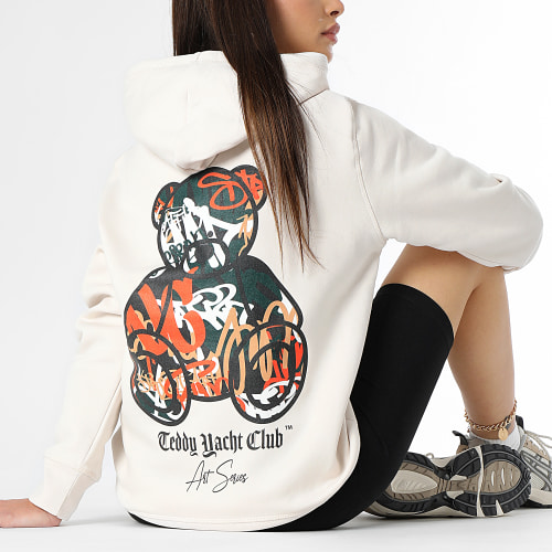 Sweat Capuche Femme Art Series 2 Beige Vintage
